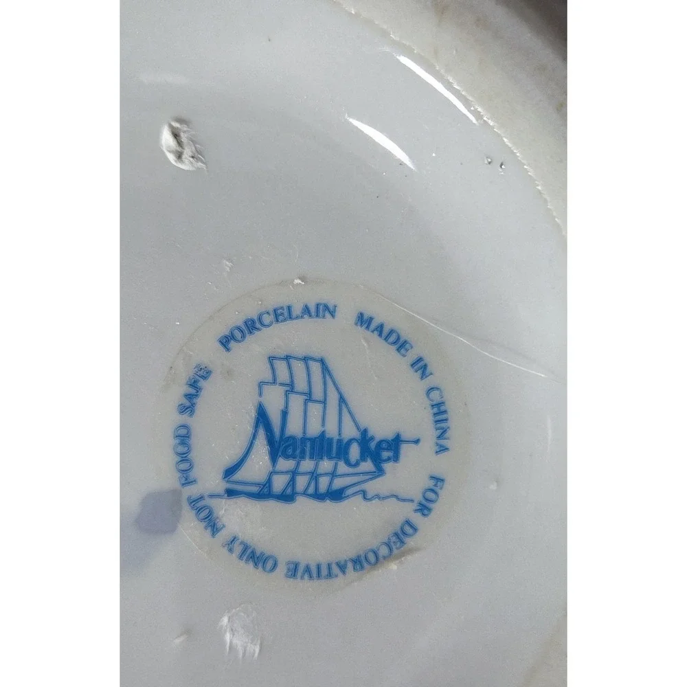 Nantucket Chinoiserie‎ Blue and White Floral Pattern Porcelain Vase